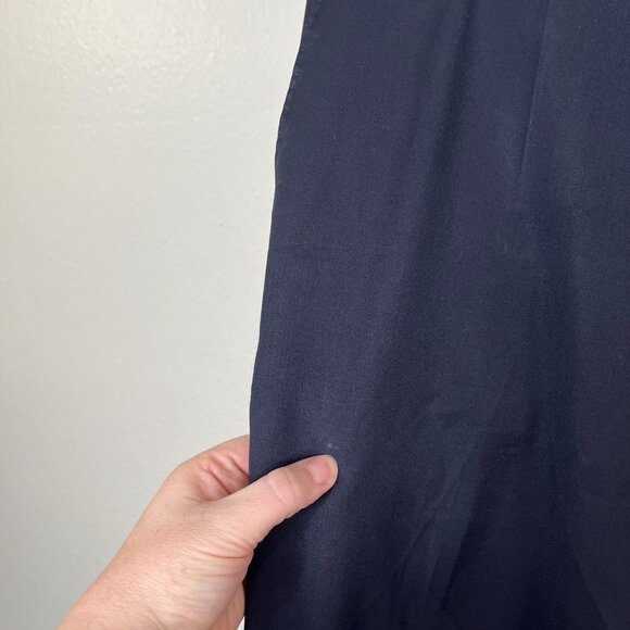 Hugo Boss Mens Navy Blue Virgin Wool Dress Suit Pants Size 36R - Picture 7 of 14